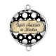 Connecteur Cabochon Argent - super assistante de direction