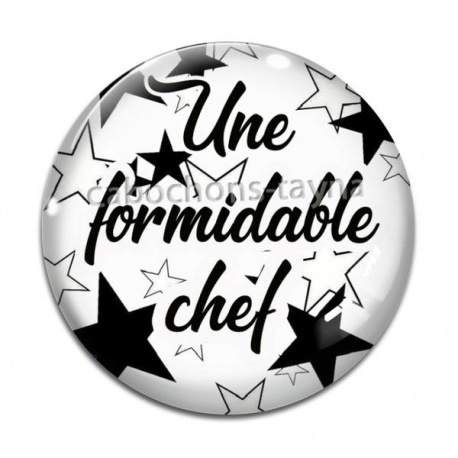 Cabochon Verre - une chef formidable
