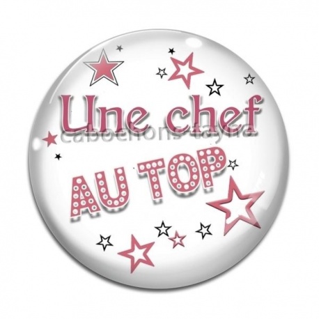 Cabochon Verre - une chef au top
