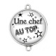 Connecteur Cabochon Argent - une chef au top