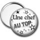 Miroir de poche - une chef au top