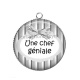 Pendentif Cabochon Argent - une chef géniale