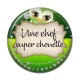 Cabochon Résine - une chef super chouette