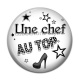 Cabochon Résine - une chef au top