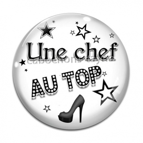 Cabochon Verre - une chef au top