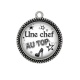 Pendentif Cabochon Argent - une chef au top
