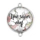 Connecteur Cabochon Argent - une super chef