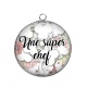 Pendentif Cabochon Argent - une super chef