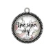 Pendentif Cabochon Argent - une super chef