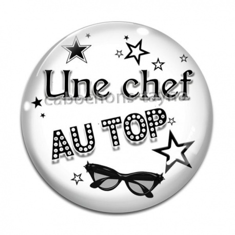 Cabochon Verre - une chef au top