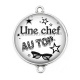 Connecteur Cabochon Argent - une chef au top