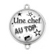 Connecteur Cabochon Argent - une chef au top
