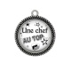 Pendentif Cabochon Argent - une chef au top