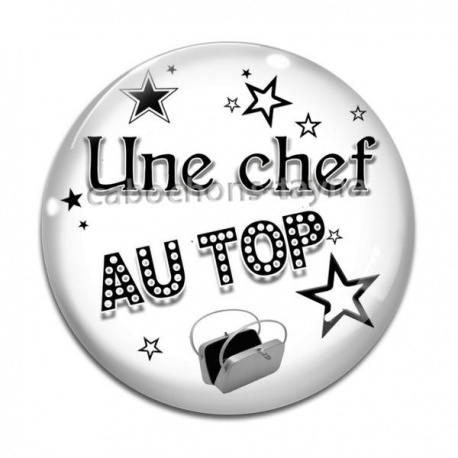 Cabochon Verre - une chef fantastique