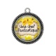 Pendentif Cabochon Argent - une chef fantastique