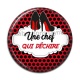 Cabochon Résine - une chef qui déchire