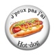 Cabochon Résine - j'peux pas j'ai hot-dog
