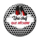 Cabochon Résine - une chef qui déchire