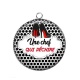 Pendentif Cabochon Argent - une chef qui déchire