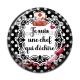 Cabochon Résine - une chef qui déchire