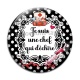 Cabochon Verre - une chef qui déchire