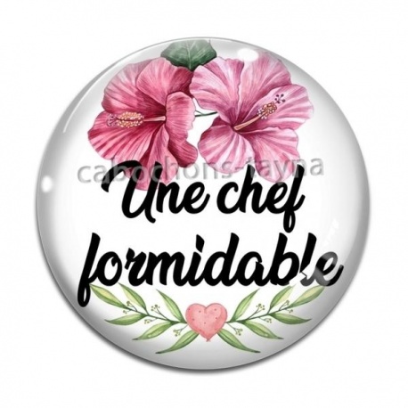 Cabochon Verre - une chef formidable