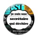 Cabochon Verre - je suis une secrétaire qui déchire