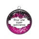 Pendentif Cabochon Argent - pour une super opticienne