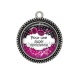 Pendentif Cabochon Argent - pour une super opticienne