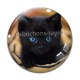 Cabochon Verre - chat chaton