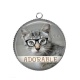 Pendentif Cabochon Argent - chat adorable