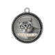 Pendentif Cabochon Argent - chat adorable