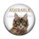 Cabochon Résine - chat adorable