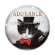 Cabochon Verre - chat adorable
