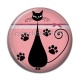 Cabochon Résine - chat noir