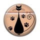 Cabochon Résine - chat noir