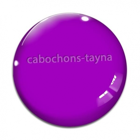 Cabochon Verre - fond uni