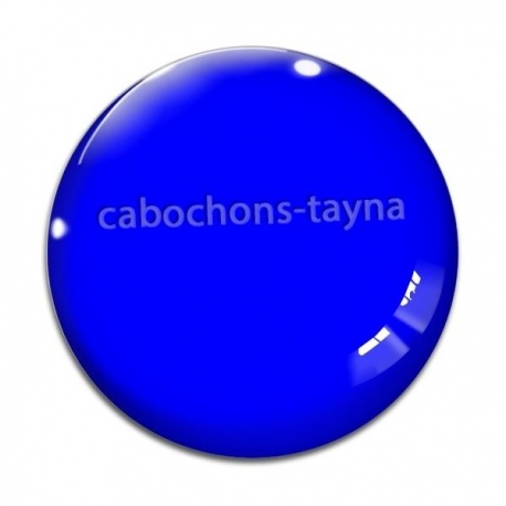 Cabochon Verre - fond uni