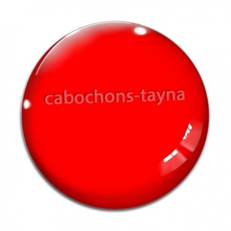 Cabochon Verre - fond uni