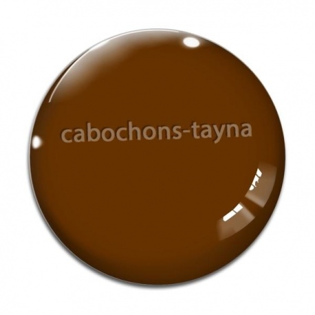 Cabochon Verre - fond uni