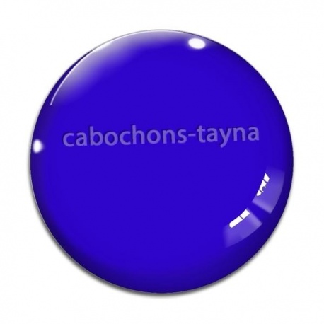 Cabochon Verre - fond uni