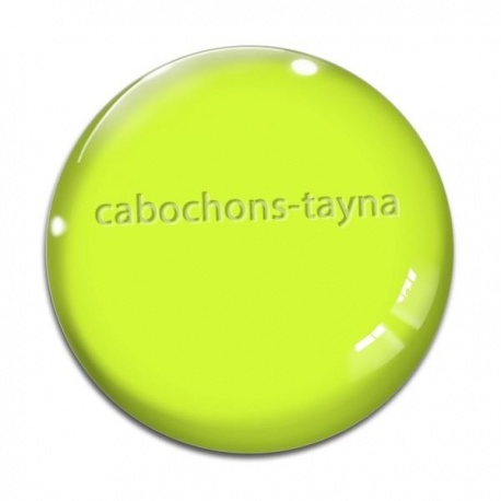 Cabochon Verre - fond uni