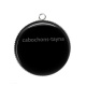 Pendentif Cabochon Argent - fond uni