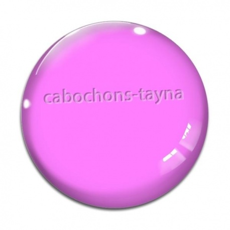 Cabochon Verre - fond uni