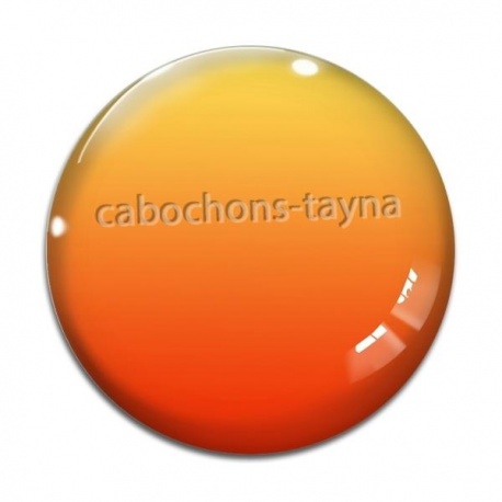 Cabochon Verre - fond uni