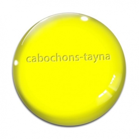 Cabochon Verre - fond uni