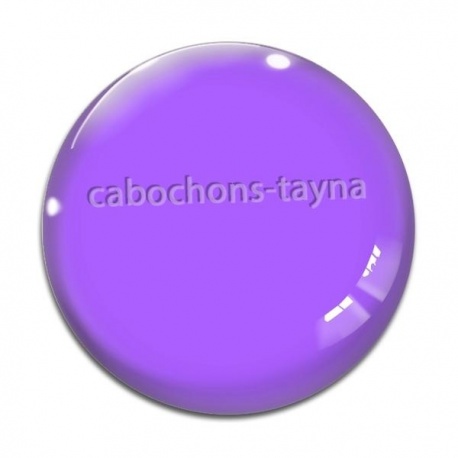 Cabochon Verre - fond uni