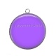 Pendentif Cabochon Argent - fond uni