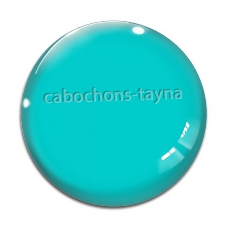 Cabochon Verre - fond uni