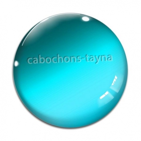 Cabochon Verre - fond uni